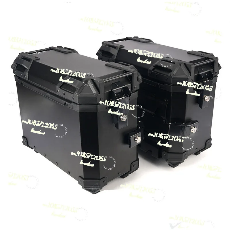 

applyto35L Universal Motorcycle Rear Top Box Side Luggage Case Para Motos Storage Trunk Lock Travel Aluminum Alloy Tool Box 2pcs