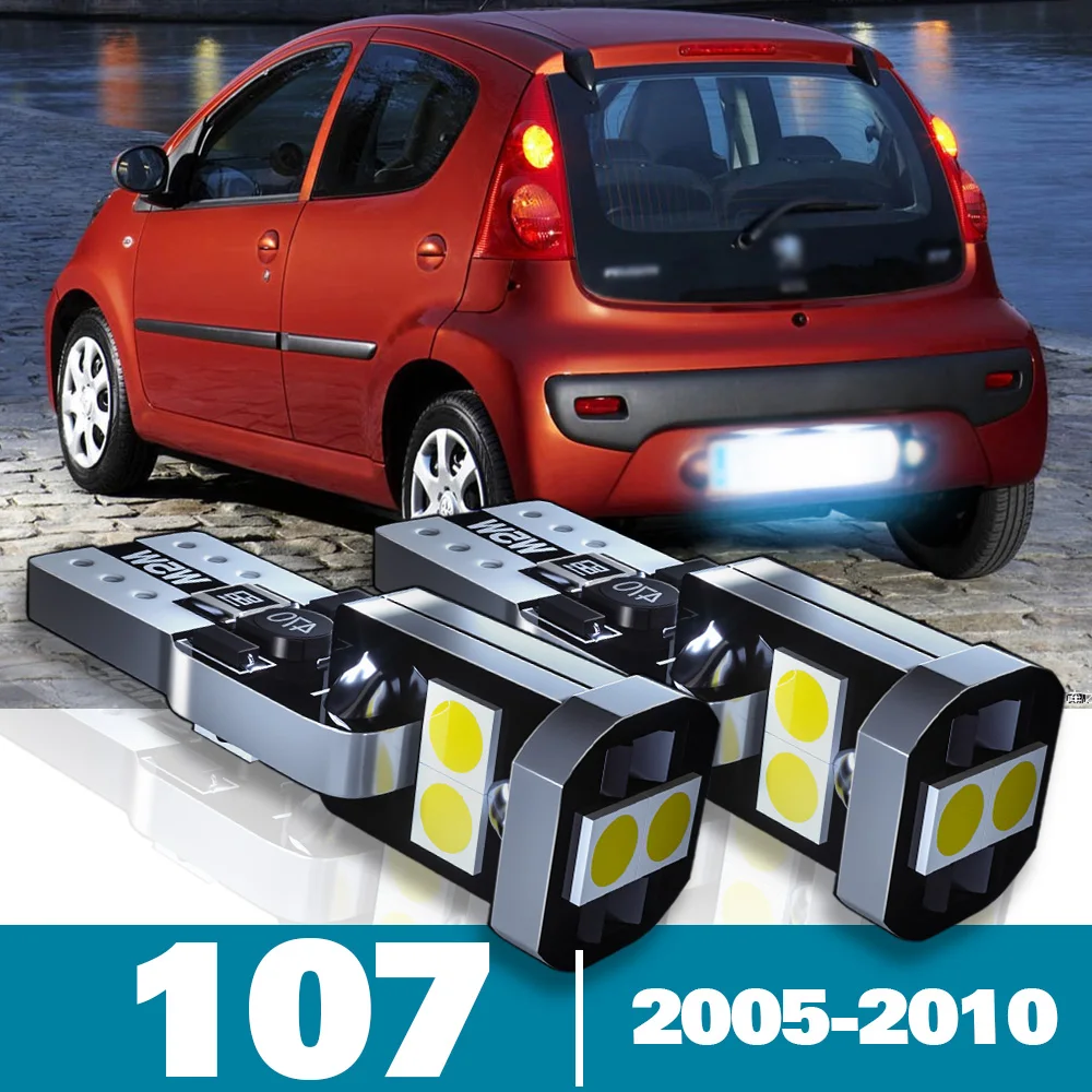 

2pcs LED License Plate Light For Peugeot 107 Accessories 2005 2006 2007 2008 2009 2010