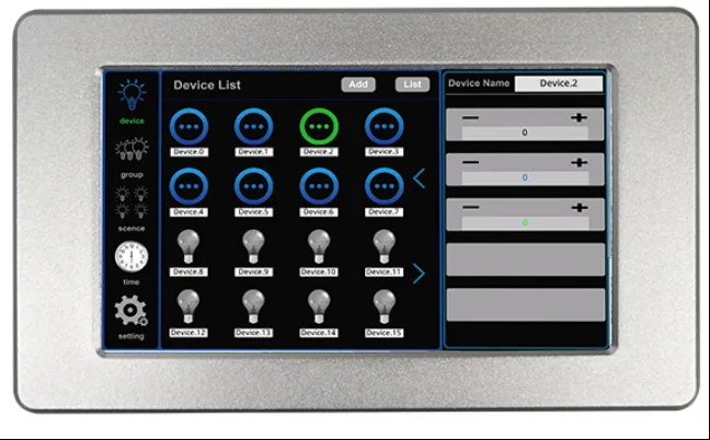 

DMX501 DMX Touch Screen Master Control DMX512 DC12V Touch Controller 36-channel Intelligent Lighting Control System