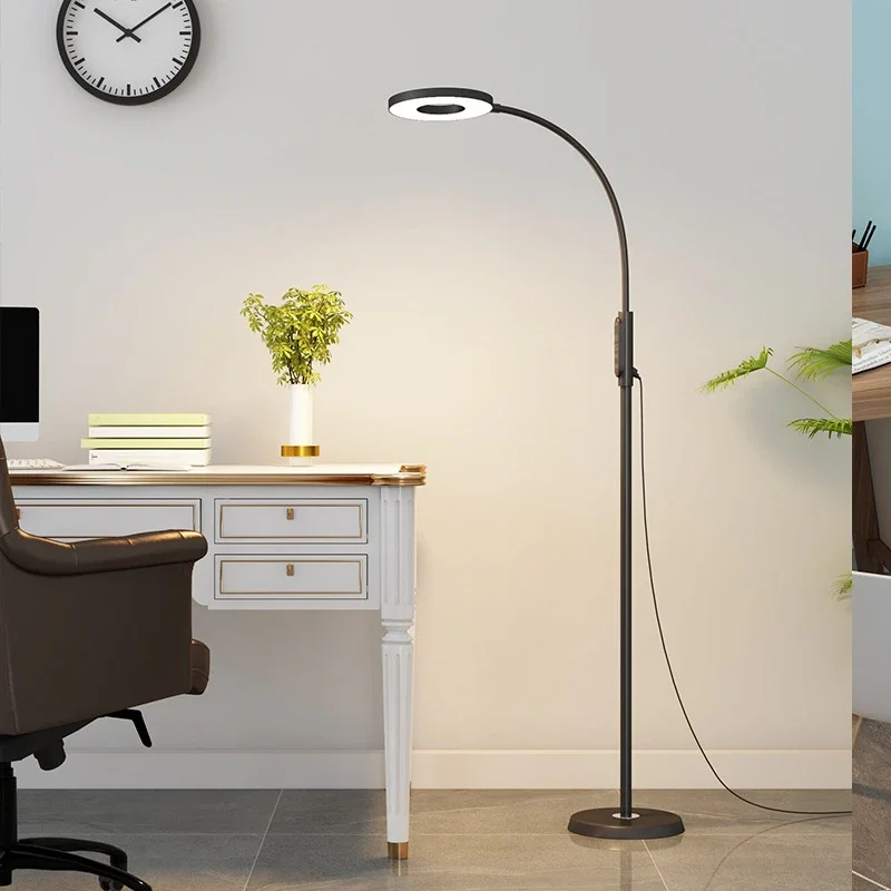 Modern Floor Lamps LED Dimming Eye Protection Floor Lamp Nordic Living Room Stand Reading Lights Adjustable Angle of Lamp Holder