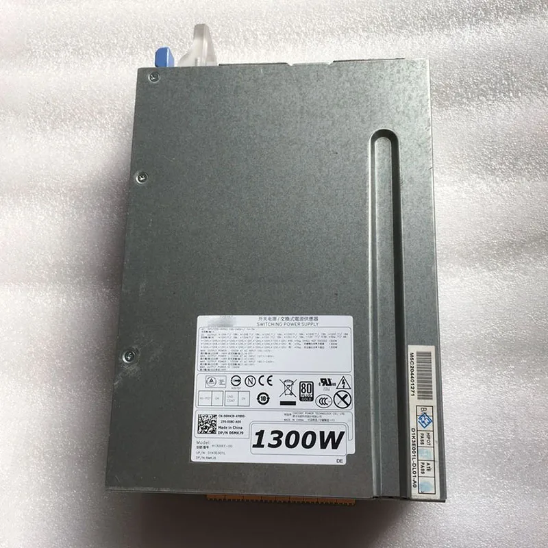 For Workstation Power Supply for T7600 T5600 H1300EF-00 6MKJ9 V5K16 0T6R7 H3HY3 D1300EF-02 1300W 100% Tested Before Shipping Hot