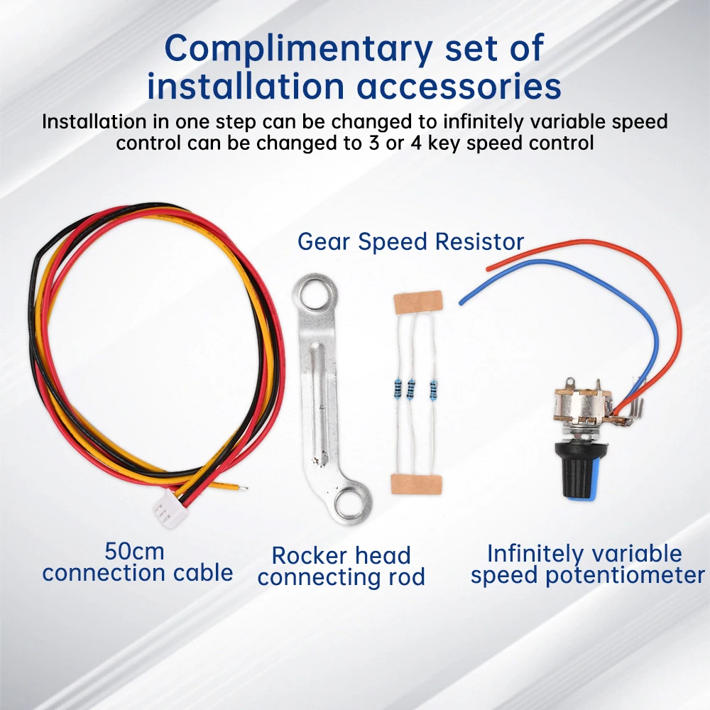 DC9-28V Bürstenloser Motor 28W 1450 U/min Schwenkkopf-Lüftermotor Geräuscharm Doppellager Tischventilator Wandmontierter Lüftermotor – Detail 11