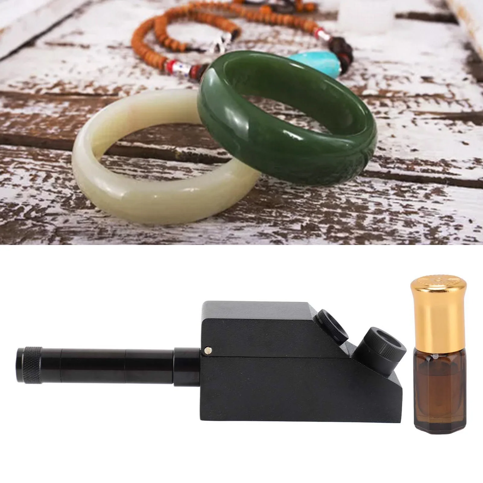 RHG-181 Gemstone Refractometer for Jewelry Professionals Offers Portable Design and LED Light for RI 1.30 to 1.81
