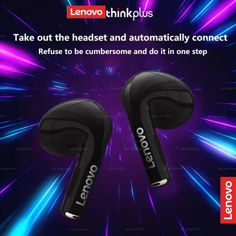 Lenovo LP80PRO บลูทูธ5.3หูฟังไร้สาย TWS BTNoise ตัด Semi-In-Ear Low-Latency กีฬากันน้ำชุดหูฟัง