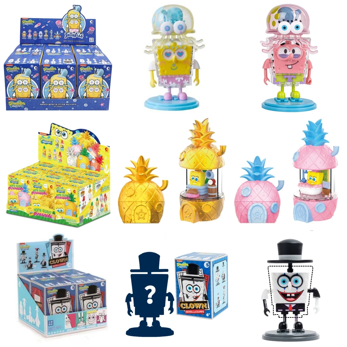 

DIY Lucky Mystery слепая коробка классический аниме Губка Боб квадратные штаны сборка фигурка игрушки модель щупальца Патрика детский подарок