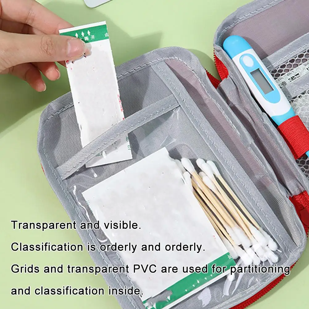 Medicine Organizer Portable Travel Mini Multifunctional Bag Storage Bag Outdoor Camping First Aid Kit Medicine Kit