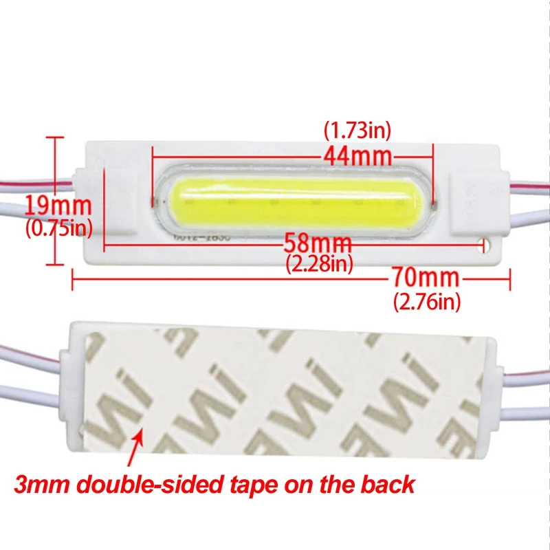 10pcs/lot 12V LED Truck Side Marker Indicator Light COB LED Module For Bus Lorry Trailer Waterproof Warning Lamp Stop Light