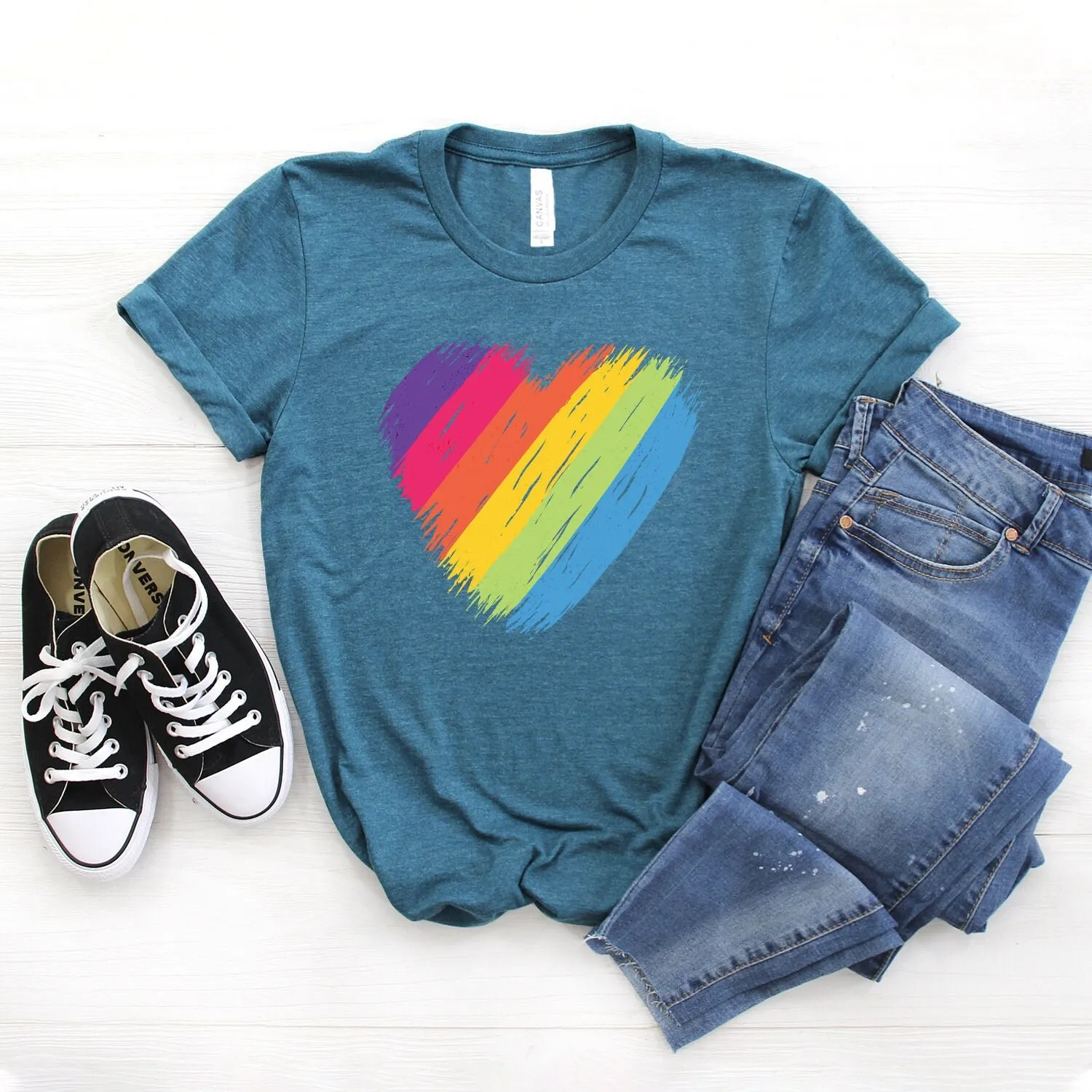 فخر تي شيرت الحب هو مثلي الجنس قوس قزح Lgbt Softstyle