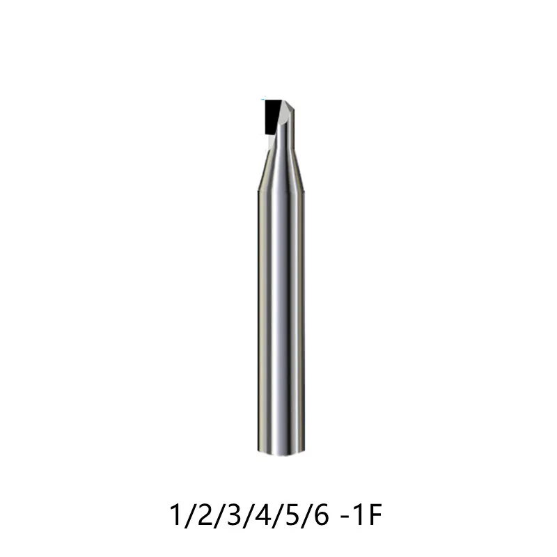 Pcd Carbon Fiber Milling Cutter Alloy Flat End Mill Flautas mm mm mm mm Fibra de Vidro Baquelite Machining Tool Material