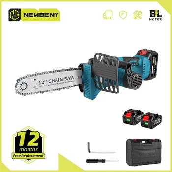 12-calowa bezszczotkowa piła elektryczna z olejarką bezprzewodowa przenośna ogrodowa maszyna do cięcia drewna do akumulatora Makita 18V