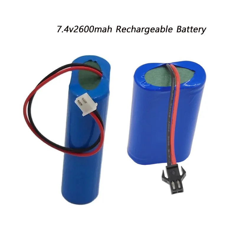 7.4 v 2600 mah ขนาดใหญ่ความจุ 18650 แบตเตอรี่ลิเธียมลําโพงหลากหลายของเล่นไฟฟ้าแบตเตอรี่แบบชาร์จไฟได้