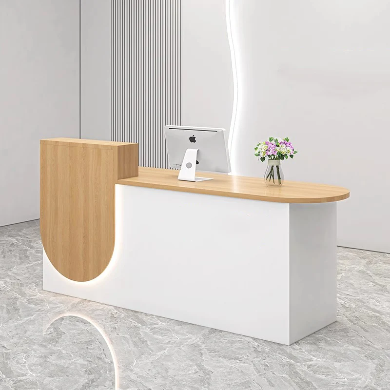 

Simple Modern Hair Salon Reception Desk Counter Decorations Display Beauty Modern Reception Desks Luxury Commercial Furniture