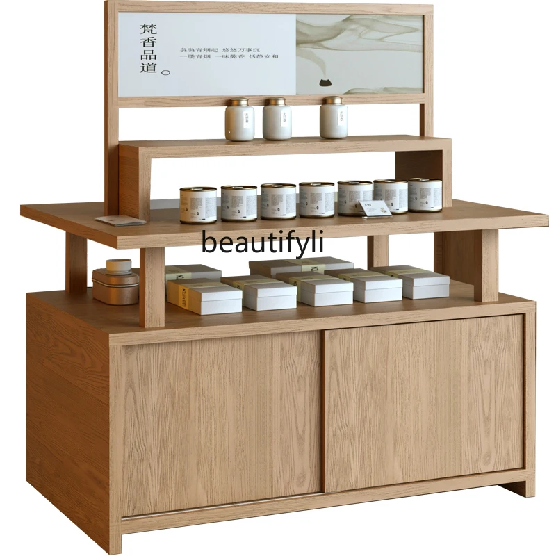 

Display Stand Zhongdao Tea Shop Gift Display Chinese Essential Oil Decoration Commodity Display Shelf