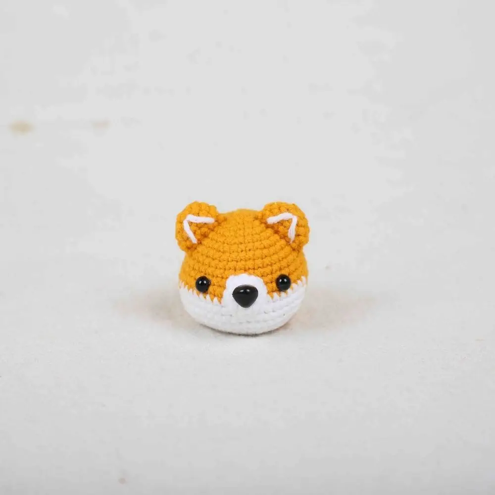 Bag Decor Knitted Dog Pendant Handmade Cute Wool Crochet Corgi Keychain Kawaii Animal Doll Woven Key Ring Gift for Friends