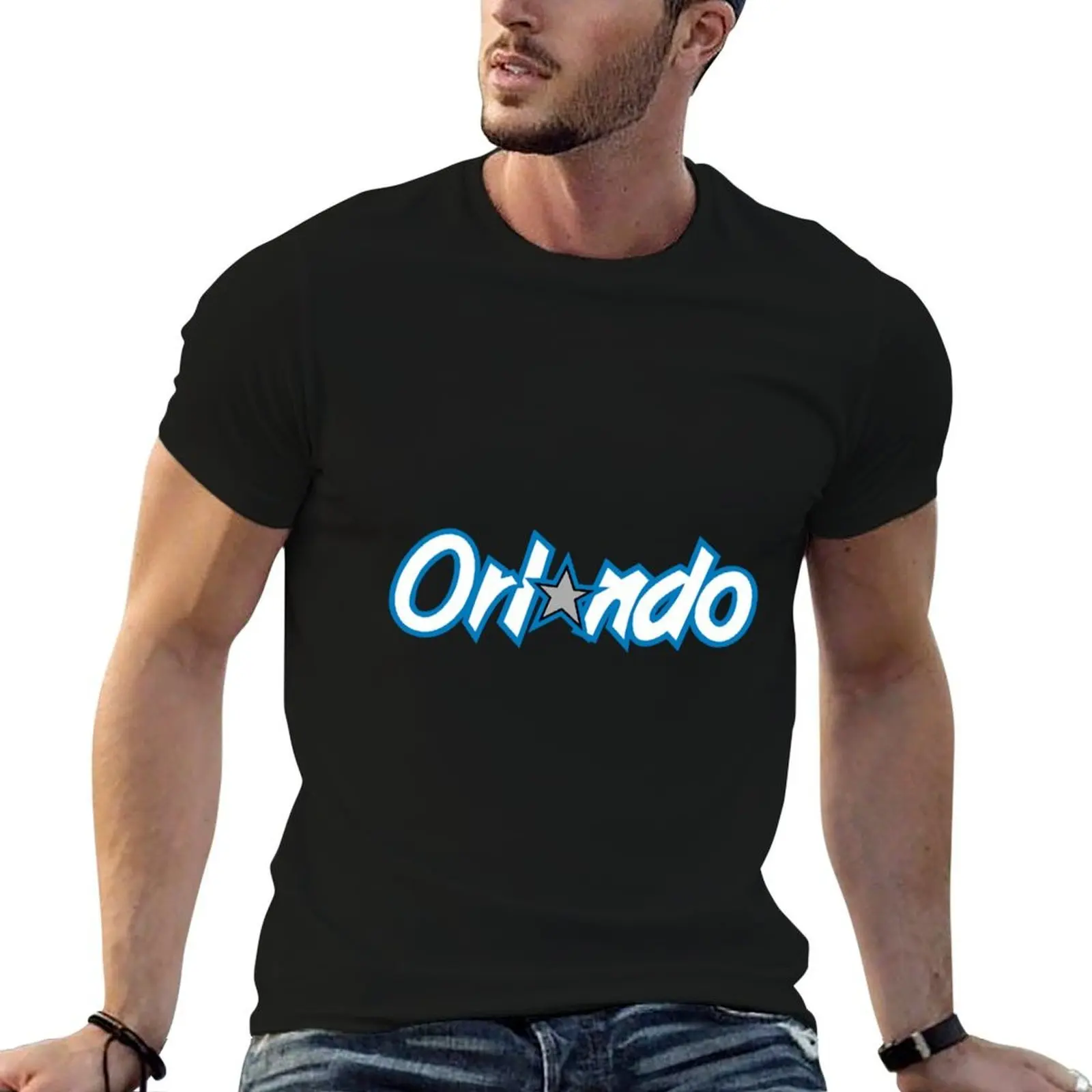 

Orlando Basketball Simple T-Shirt t shirt men 100% cotton luxury brand anime tshirt anime t shirts for man T-Shirt