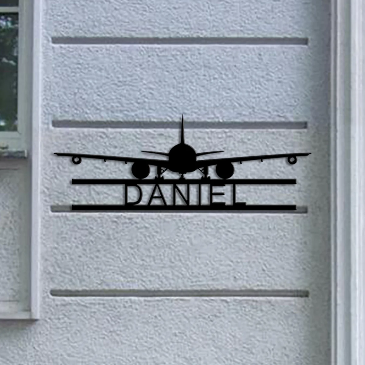 Custom Personalized Airplane Metal Wall Art Dad Gifts, Pilot Name Sign, Father\'s Day Gift, Hangar Sign, Aviation Gifts