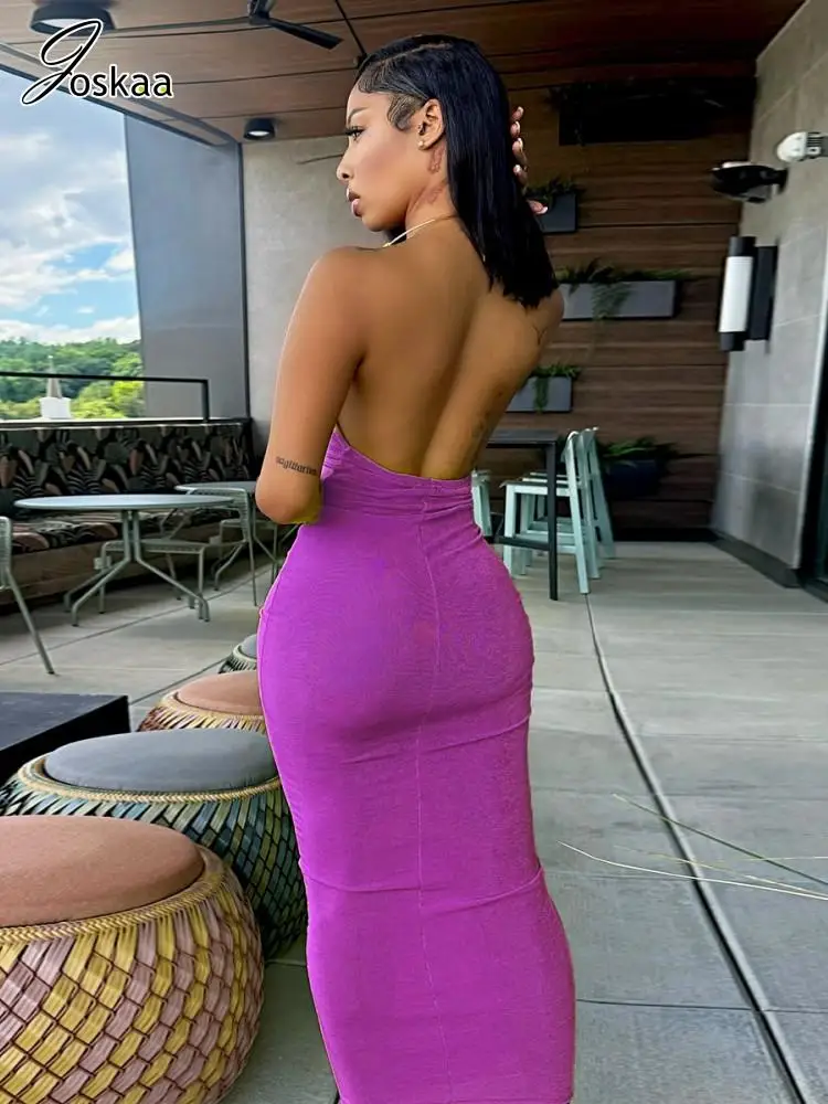 sachin and babi light blue dress Backless Slit Sleeveless Bodycon Maxi Dress – The Hyper Culture main image 1