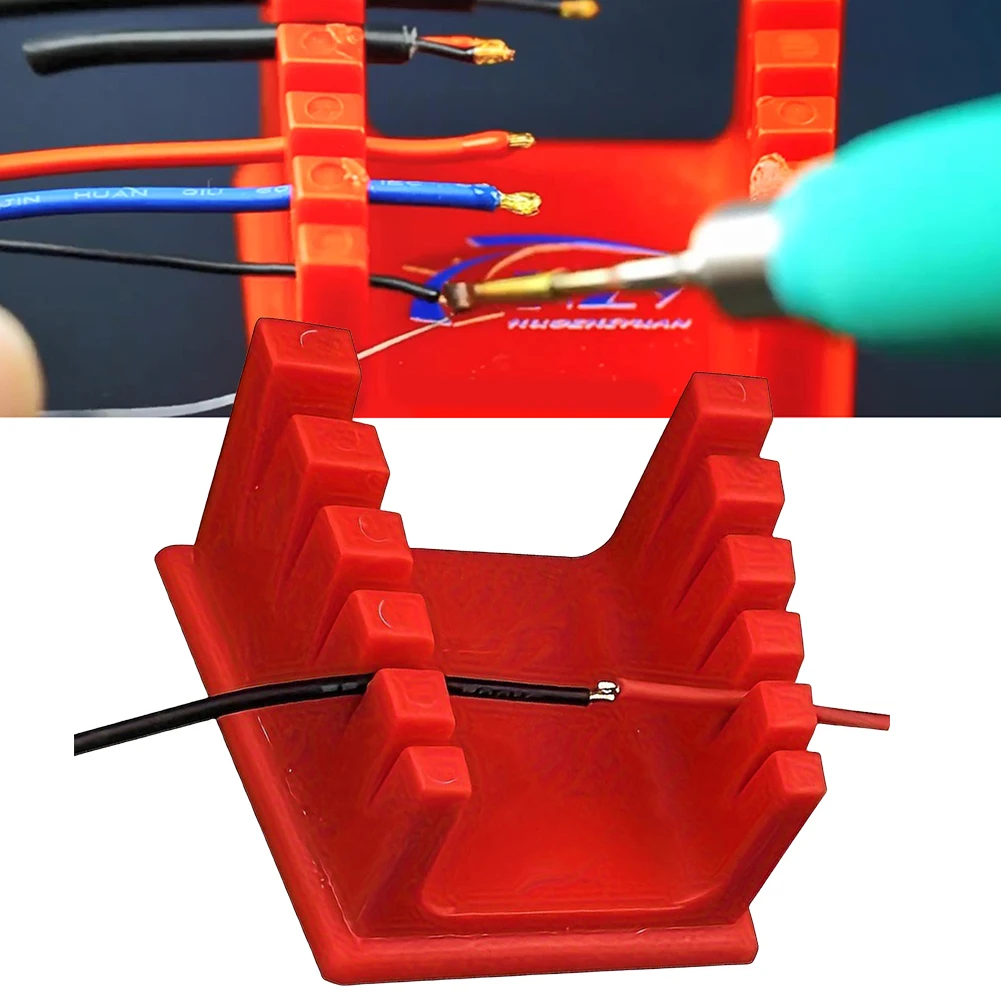 Meja Las magnetik penjepit tetap kabel plastik perlengkapan koneksi kawat las terisolasi untuk 30AWG hingga 12AWG