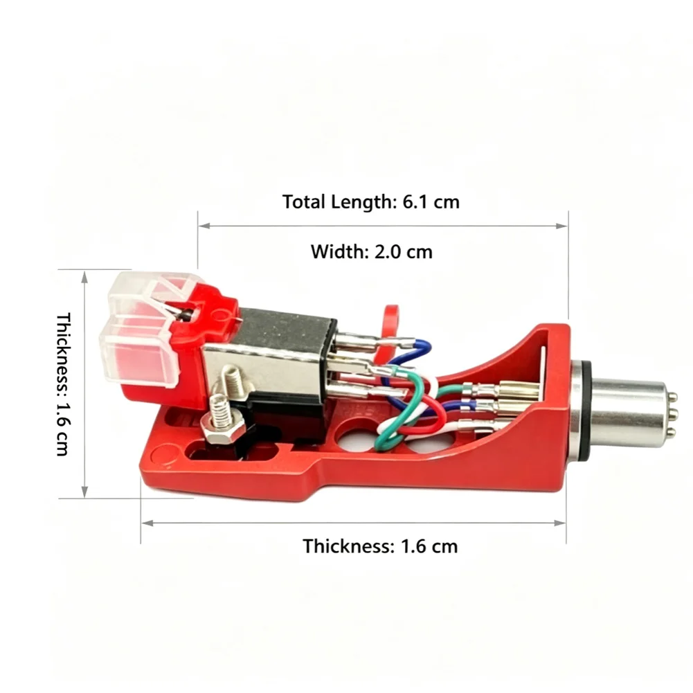 Turntable Cartridge Headshell Moving Magnet Cartridge With For Stylus Replacement Phono Cartridge For Vinyl Record Player Audio