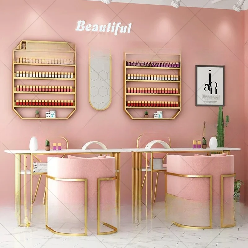 

Nail art shelf display rack Internet celebrity wall hanging wall rack Iron nail polish glue display rack