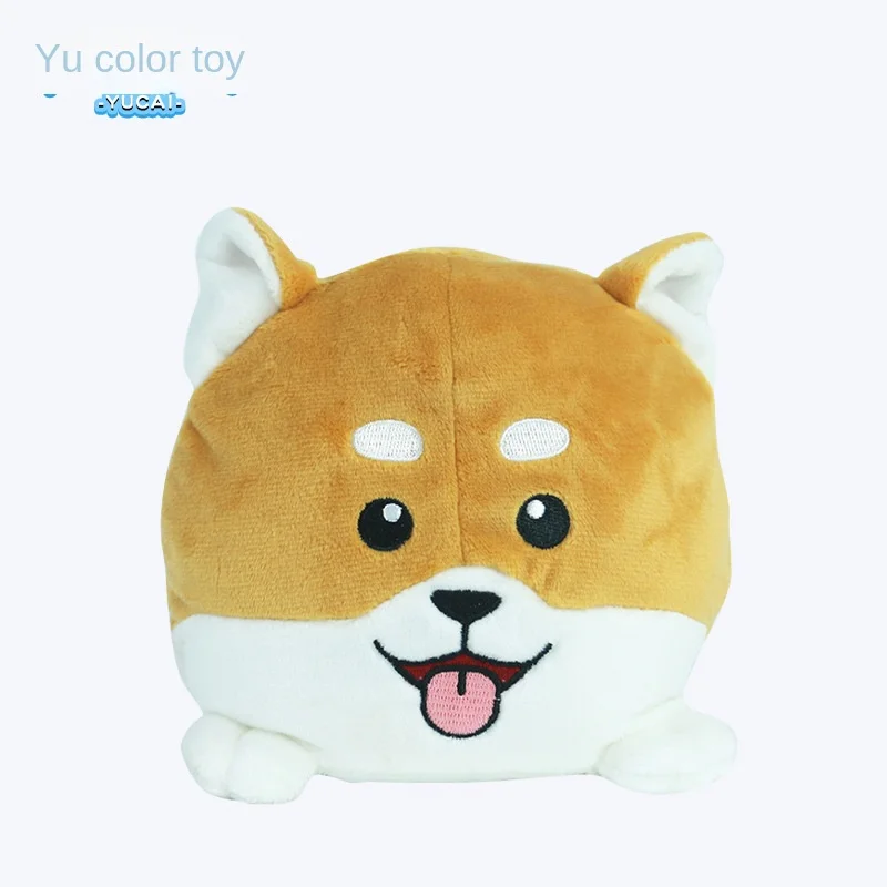 Brinquedo de pelúcia flip Shiba Inu para crianças, boneca de caixa cega, fantoche do ano do coelho, bebê menino e menina, presente de ano novo, 10cm