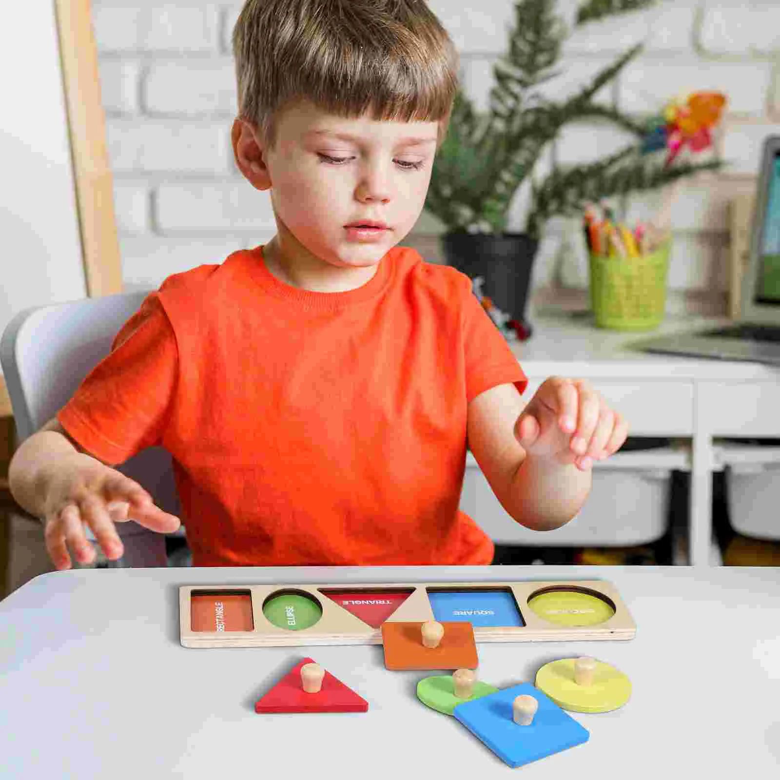 Jsalutations Montessori-Planche de Maintien de la Main pour Enfant, Jouets de Forme Géométrique, Éducation Précoce