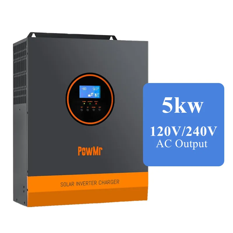 IN STOCK Powermr Powmr  5kw 48V  off Grid Inverter POW-SunSmart SP5K Split Phase Solar Inverter Inversor  Us 120V/240V