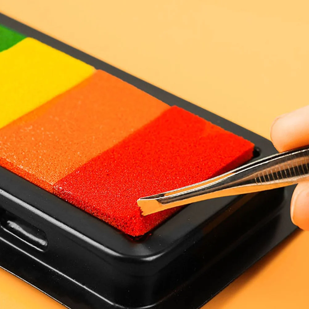 2 قطعة قابل للغسل فنجر اللوحة منصات الحبر آمنة الاطفال DIY بها بنفسك الحرفية ختم منصات سكرابوكينغ بطاقة صنع مختمة مجموعة طوابع اليد للأطفال