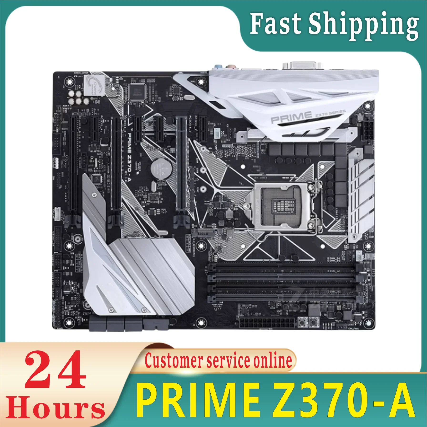 Original PRIME Z370-A Original M.2 NVME 8th and 9th Generation Board Slot LGA1151 DDR4 Z370 Desktop Board 100% Test