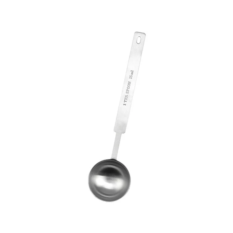 1.5/2.5/5/7.5/15ml Coffee Scoop Tablespoon Kitchen Measuring Spoon Stainless Steel Sugar Powder Tea Scoop Coffee Accessories