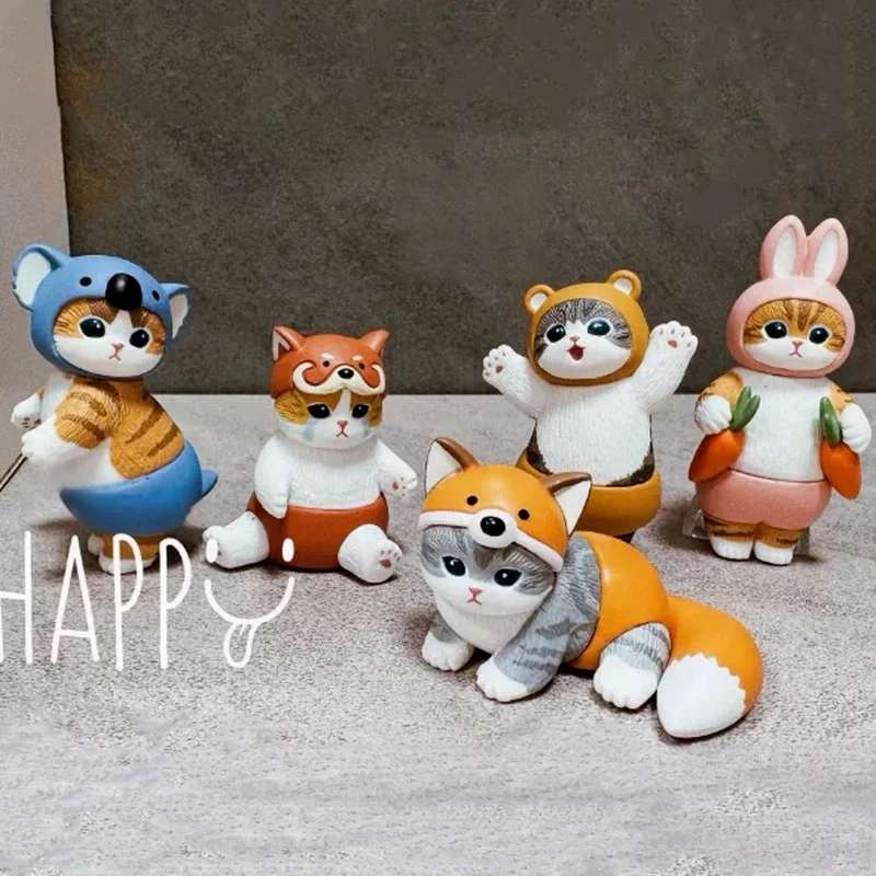 

В наличии: Коллекционная фигурка Mofusand «Кот в костюме кролика» (слепая коробка), ручная работа, игрушка-фигурка, украшение для рабочего стола, подарок на праздники и дни рождения