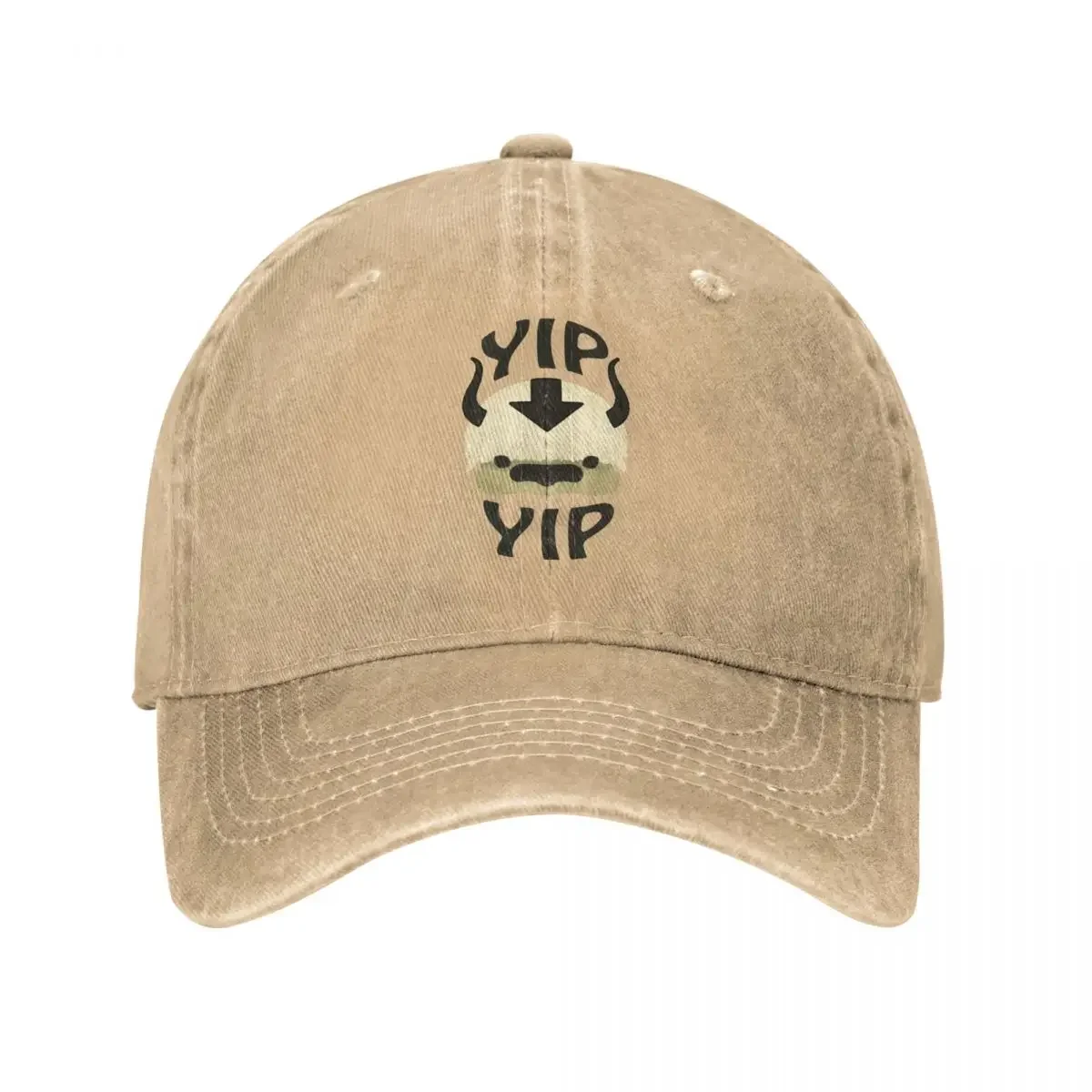 

Vintage Yip Yip Appa The Last Airbender Baseball Caps Unisex Style Distressed Washed Snapback Hat Outdoor Gift Caps Hat