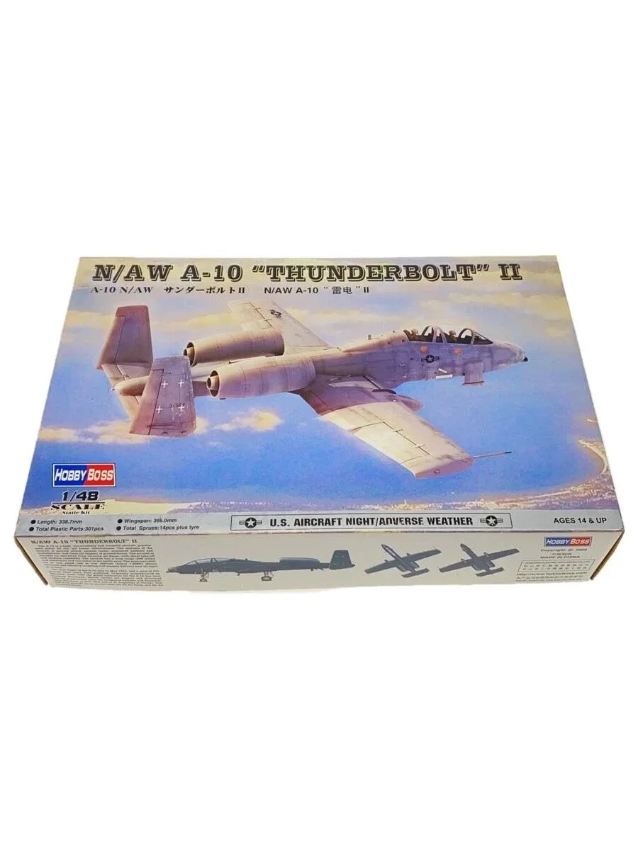 HobbyBoss 80324 1/48 Scale US N/AW A10 A-10 Thunderbolt II Attack Plane Aircraft Plastic Assembly Model Building Kit
