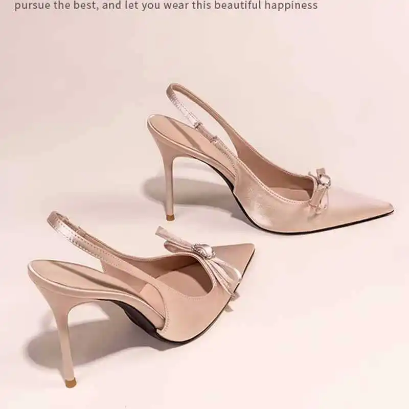 

Босоножки на высоком каблуке с узлом, женские модные бархатные босоножки на тонком каблуке с низким вырезом, летнее oes