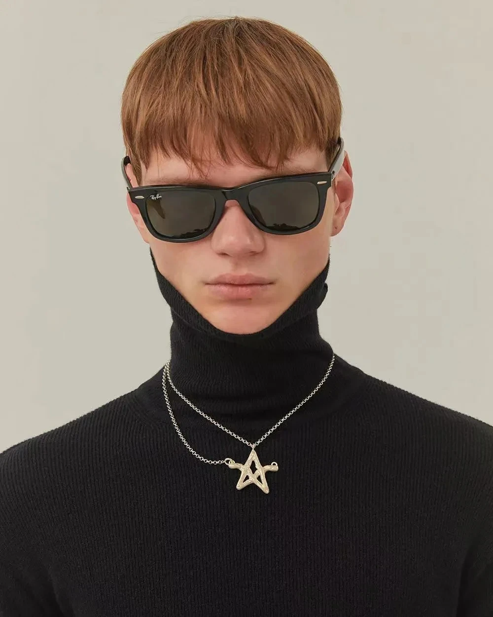 

New ADER Wild Necklace Sweater Chain Men and Women Couples Fashion Accessories Cool Letters Five-pointed Star Charm Jewelry