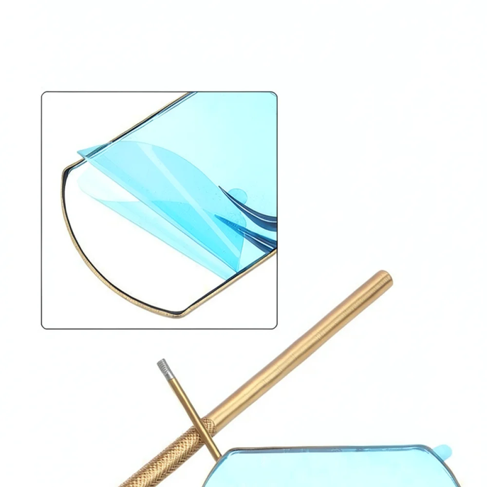 Handheld Square Inspection Mirror For Eyelash Extensions Stainless Steel Beauty Tool Lash Grafting Accessories