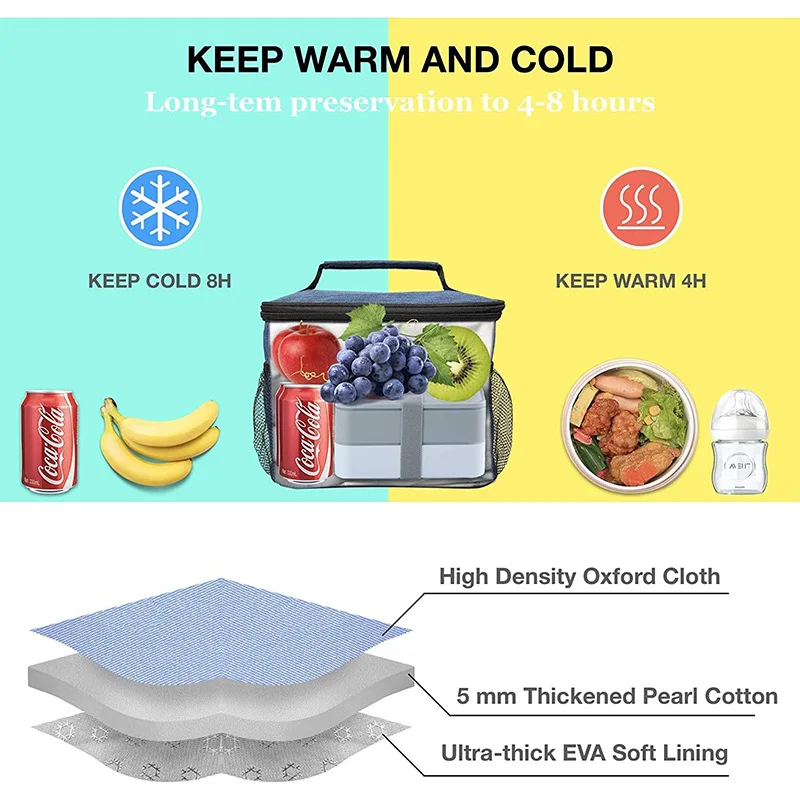 Hot-selling Oblique Span Lunch Bag Outdoor Fresh-keeping Ice Bag Portable Thermal Insulation Iced Beer Refrigerated Bag