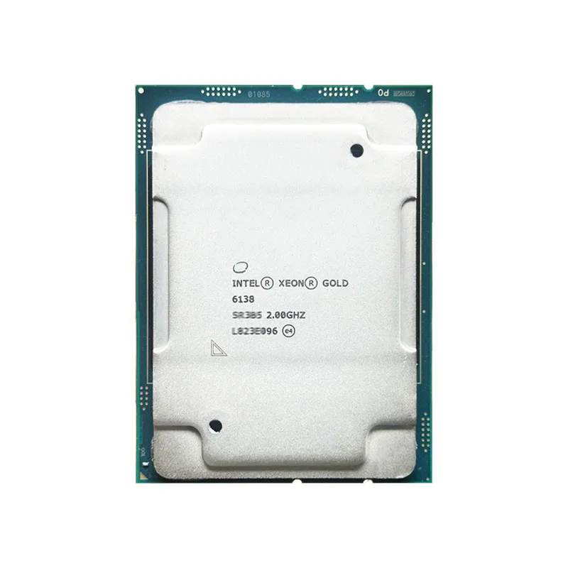 Intel Xeon Gold 6138 Used 2.0GHz 27.5MB Smart Cache 20-Cores 40-Thread 125W LGA3647 CPU processor
