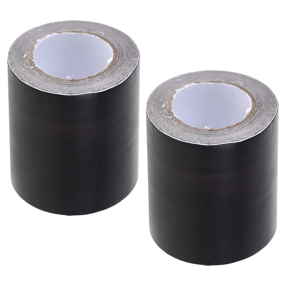 2 لفات مرنة لاصق جدار صب تقليم التفاف مجلس ملصقات ديكور الطابق السقف الأسود بولي كلوريد الفينيل ذاتية اللصق تقليم ل #4