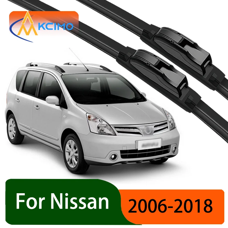 

For Nissan Livina L10 L11 2006-2018 2007 Durable Slient Front Wiper Blades Car Windscreen Windshield Window Wiper Accessories