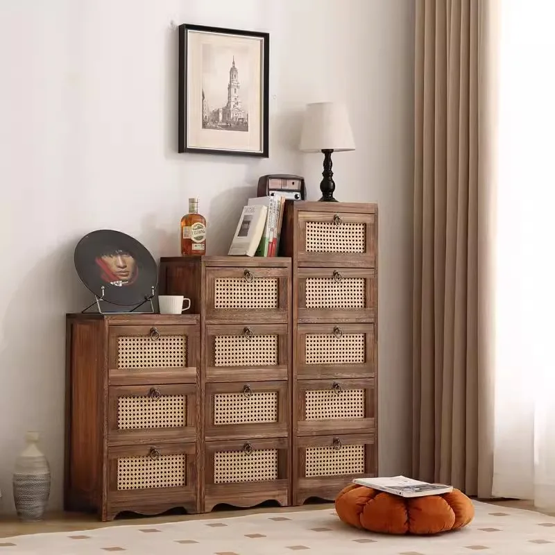 

Rattan cabinet doors, chest cabinets, solid wood Nordic bedrooms, rattan logs, dining side cabinets, Japanese TV cabinets, side