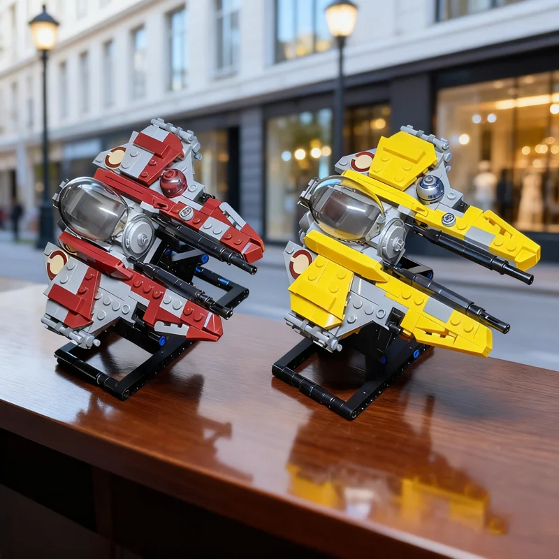 621 pçs moc eta 2 actis classe interceptores estrela batalha modelo blocos de construção arquitetura brinquedo diy presente natal ideia criativa