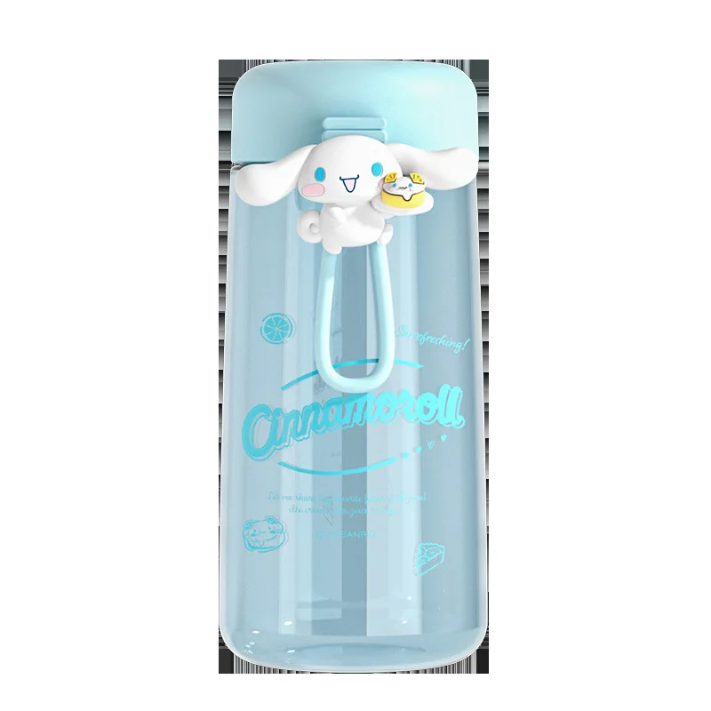 Sanrio Cinnamoroll Thermos Cup Cartoon Kawaii Large Capacity Portable Thermos Simple Straw Cup Portable Double Drink Gifts