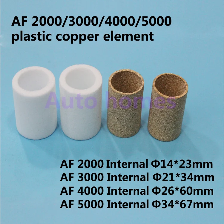 AF 2000/3000/4000 Pneumatic air filter element plastic copper cartridge