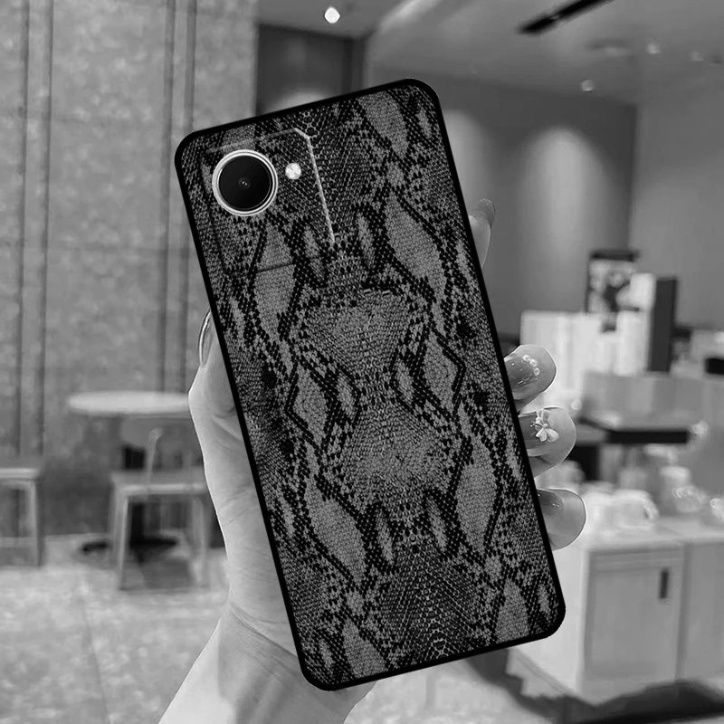 كوبرا بيثون جلد الثعبان ل Realme C75 C71 C55 C53 C67 C61 C33 C63 C51 C65 GT7 Pro 10 11 12 13 14 15 Pro Plus #3