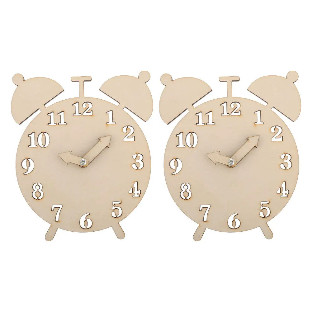 

2Sets DIY Wooden Clock Parts Montessori Time Teaching Early Education Learning Tool for and Montessori Clock