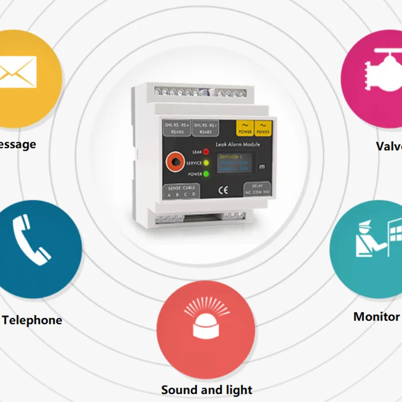 RS485 Output Smart Precise Positioning Location Water Pipe Water Oil Acid Alkali Leak Sensor