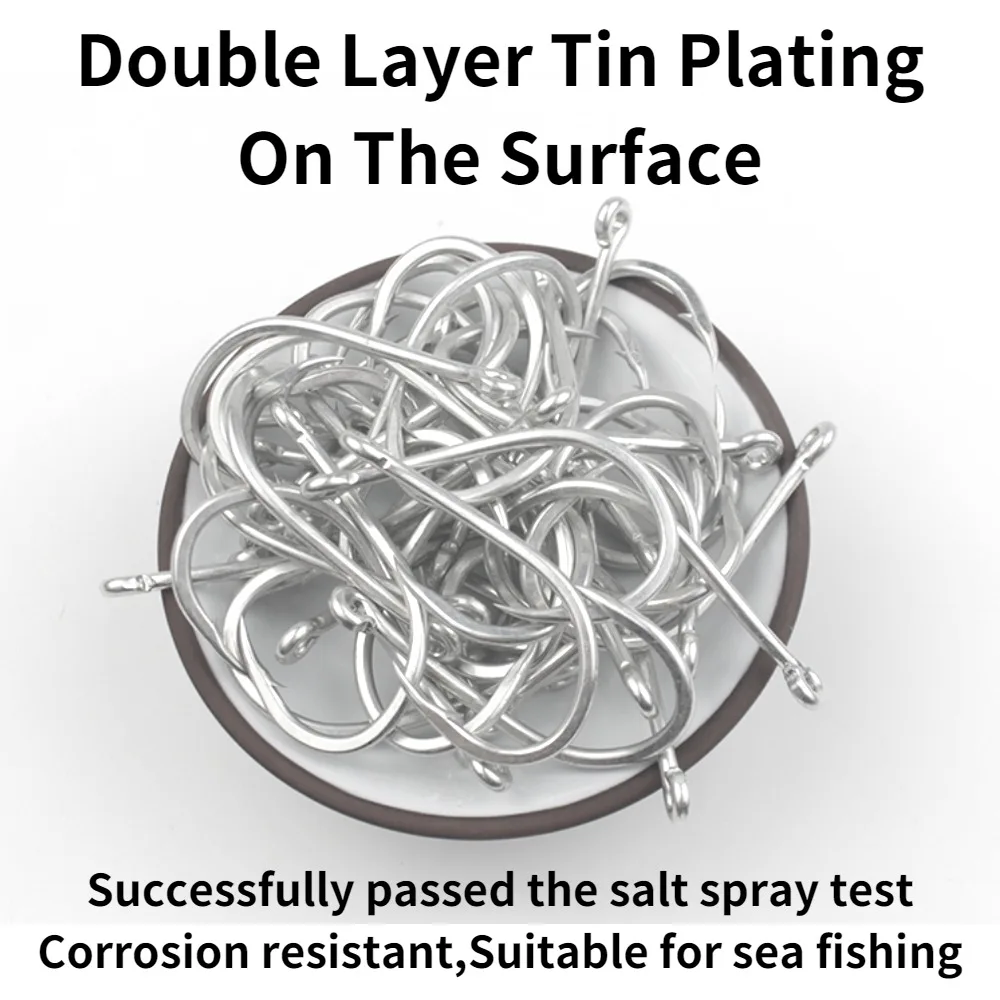 Clearance Sale Single Circle Offset Hook High Carbon Steel Barbed – Sea Fishing Tackle for Big Fish Carp Pesca Señuelos
