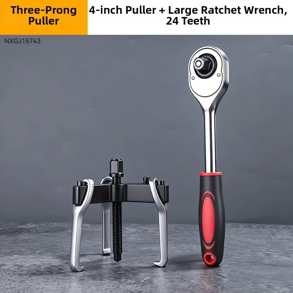 3 Jaw Puller Industrial Bearing Removal Tool High Torque Chromium For Car Mechanic And Equipment Repair Jobs