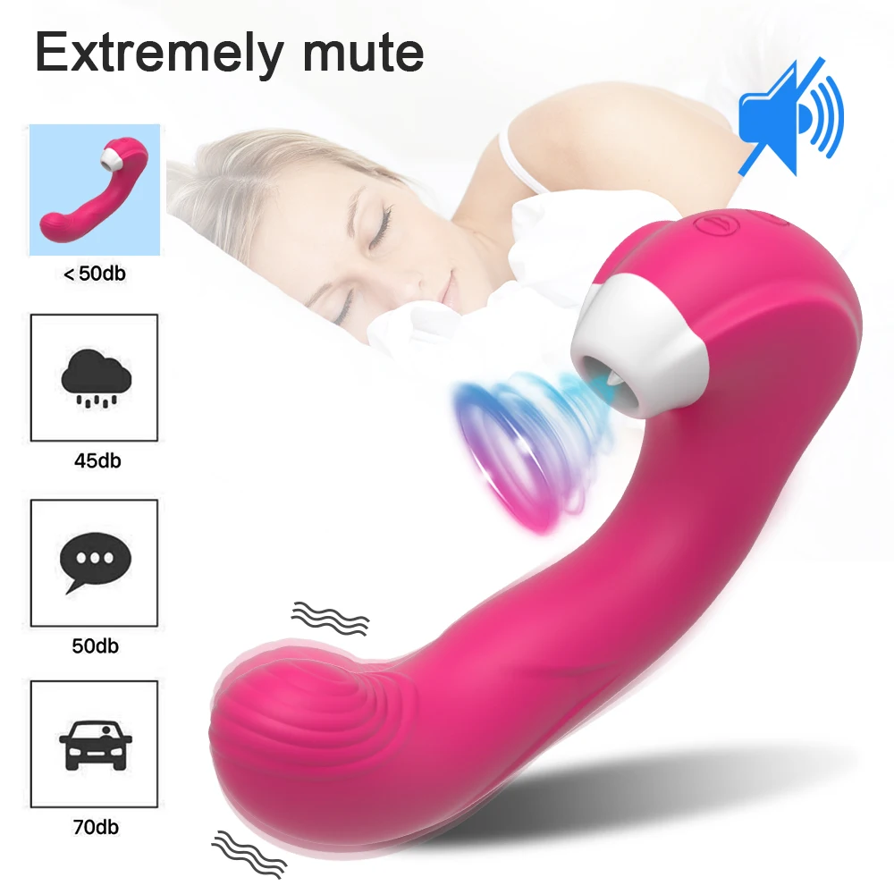 Xbonp Powerful Sucking Vibrator Sex Toy G-Spot Nipple Suction Cup Clitoral Vacuum Stimulator Female Masturbation Adult Sex Toy